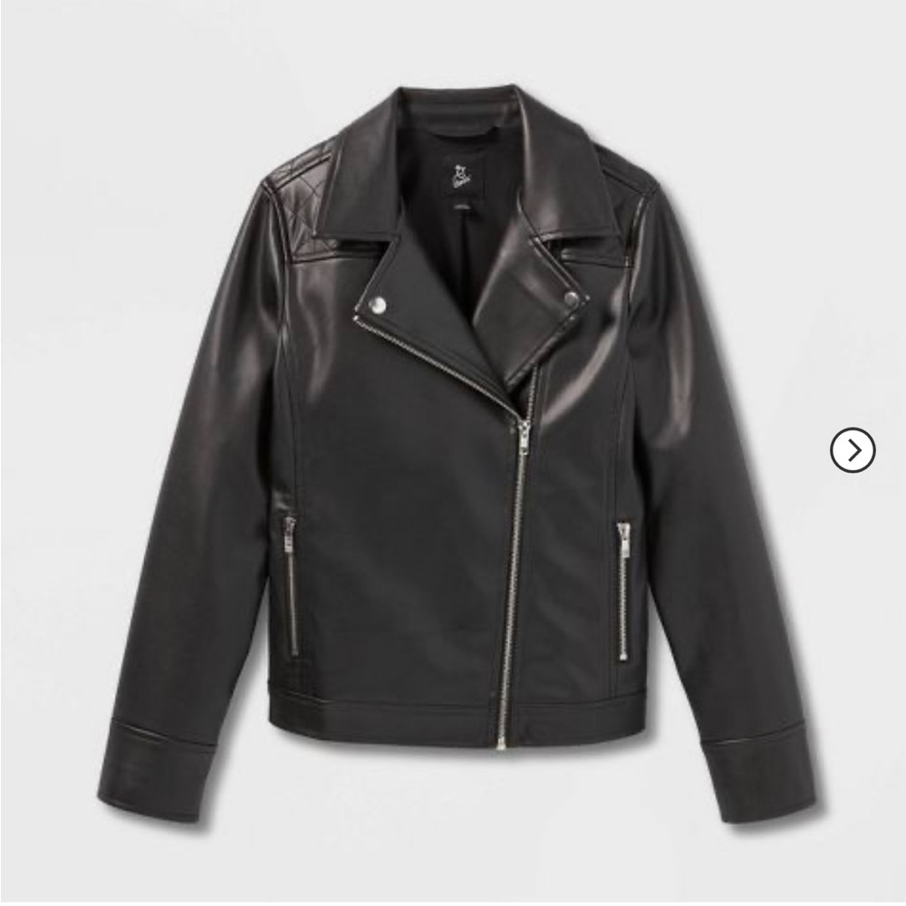Girls Faux Leather Jacket - art class NWT
